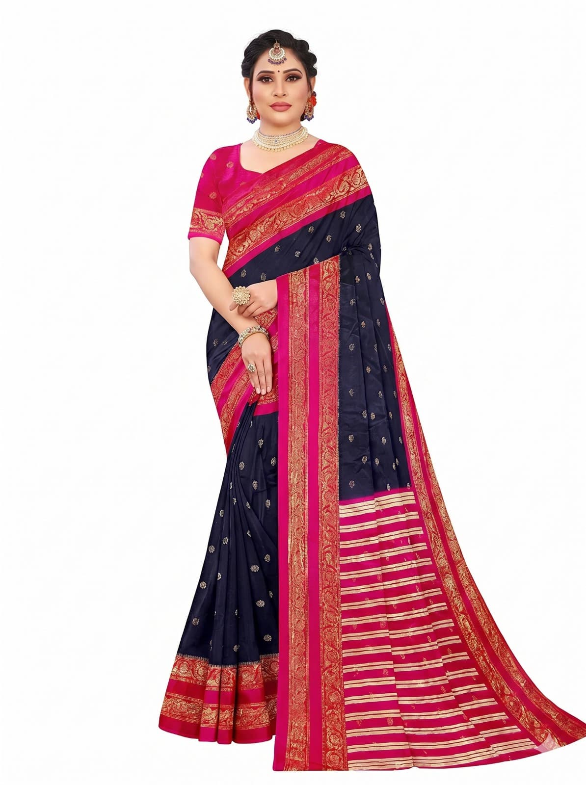 Crepe Silk Sarees — view 1