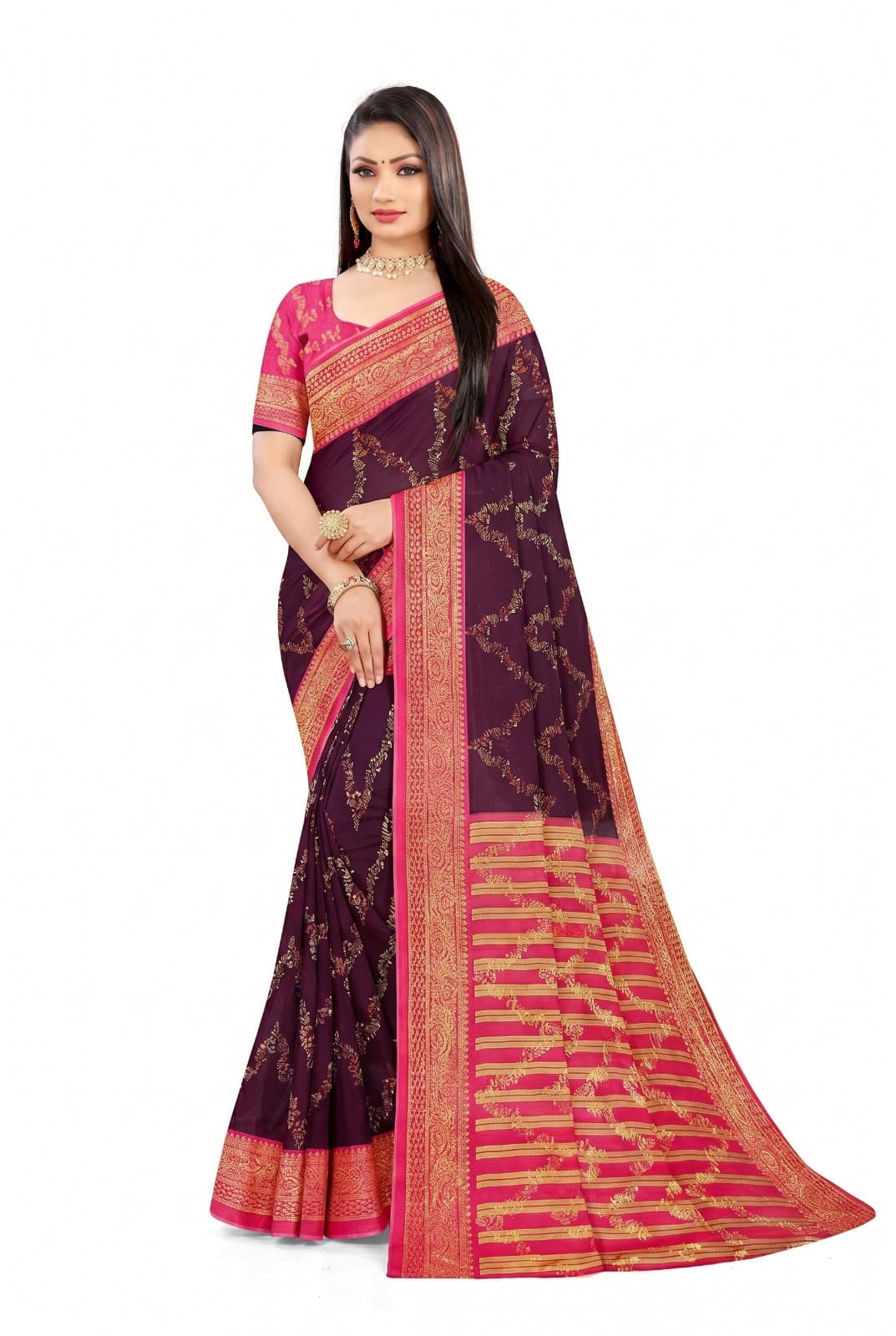 Crepe Silk Sarees — view 1